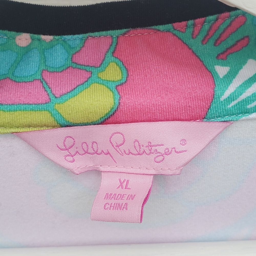 Lilly Pulitzer 1/2 Zip Trista Pullover Size XL - Picture 3 of 5